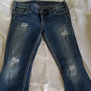 EUC Silver Jeans   - Sz 32/33L